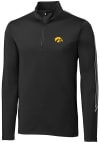 Main image for Cutter and Buck Iowa Hawkeyes Mens Black Pennant Sport Long Sleeve 1/4 Zip Pullover