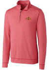 Main image for Cutter and Buck Iowa State Cyclones Mens Red Shoreline Long Sleeve 1/4 Zip Pullover