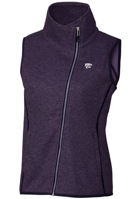 Womens K-State Wildcats Purple Cutter and Buck Mainsail Vest