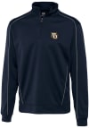 Main image for Cutter and Buck Marquette Golden Eagles Mens Navy Blue Edge Long Sleeve 1/4 Zip Pullover