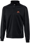 Main image for Cutter and Buck Minnesota Golden Gophers Mens Black Edge Long Sleeve 1/4 Zip Pullover