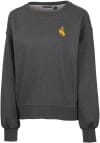 Main image for Cutter and Buck Wyoming Cowboys Womens Charcoal Saturday Crew Sweatshirt