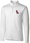 Main image for Cutter and Buck Ole Miss Rebels Mens White Pennant Sport Long Sleeve 1/4 Zip Pullover