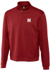Main image for Cutter and Buck Nebraska Cornhuskers Mens Red Edge Long Sleeve 1/4 Zip Pullover
