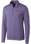 Main image for Cutter and Buck Northwestern Wildcats Mens Purple Shoreline Long Sleeve 1/4 Zip Pullover