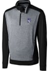 Main image for Cutter and Buck Northwestern Wildcats Mens Black Replay Long Sleeve 1/4 Zip Pullover