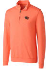 Main image for Cutter and Buck Oregon State Beavers Mens Orange Shoreline Long Sleeve 1/4 Zip Pullover
