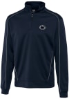 Main image for Cutter and Buck Penn State Nittany Lions Mens Navy Blue Edge Long Sleeve 1/4 Zip Pullover
