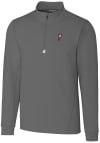Main image for Mens Ohio State Buckeyes Grey Cutter and Buck Vault Traverse 1/4 Zip Pullover