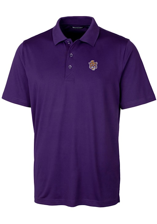 LSU Tigers Cutter and Buck PURPLE Forge Big and Tall Golf Shirt