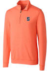 Main image for Cutter and Buck Syracuse Orange Mens Orange Shoreline Long Sleeve 1/4 Zip Pullover