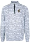 Main image for Cutter and Buck Grambling State Tigers Mens Charcoal Traverse Camo Print Big and Tall 1/4 Zip Pu..