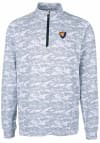 Main image for Cutter and Buck Illinois Fighting Illini Mens Charcoal Traverse Camo Print Big and Tall 1/4 Zip ..