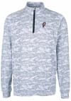 Main image for Cutter and Buck Ohio State Buckeyes Mens Charcoal Traverse Camo Print Big and Tall 1/4 Zip Pullo..