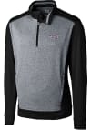 Main image for Cutter and Buck TCU Horned Frogs Mens Black Replay Long Sleeve 1/4 Zip Pullover