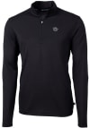 Main image for Mens Cincinnati Bearcats Black Cutter and Buck Virtue Eco Pique Qtr Zip