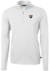 Main image for Cutter and Buck Illinois Fighting Illini Mens White Virtue Eco Pique Big and Tall 1/4 Zip Pullov..