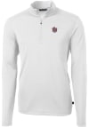 Main image for Cutter and Buck LSU Tigers Mens White Virtue Eco Pique Big and Tall 1/4 Zip Pullover