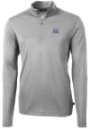 Main image for Mens Northwestern Wildcats Grey Cutter and Buck Vault Virtue Eco Pique Qtr Zip