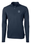 Main image for Mens Penn State Nittany Lions Navy Blue Cutter and Buck Vault Virtue Eco Pique Qtr Zip