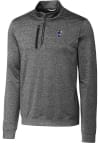 Main image for Cutter and Buck Kansas Jayhawks Mens Grey Stealth Heathered Big and Tall 1/4 Zip Pullover