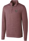 Main image for Cutter and Buck Texas A&M Aggies Mens Burgundy Shoreline Long Sleeve 1/4 Zip Pullover