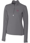 Main image for Cutter and Buck Clemson Tigers Womens Grey Traverse 1/4 Zip Pullover