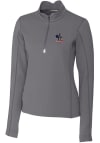 Main image for Cutter and Buck Delaware Fightin' Blue Hens Womens Grey Traverse 1/4 Zip Pullover