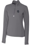 Main image for Cutter and Buck Gonzaga Bulldogs Womens Grey Traverse 1/4 Zip Pullover