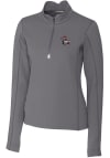 Main image for Cutter and Buck NC State Wolfpack Womens Grey Traverse 1/4 Zip Pullover