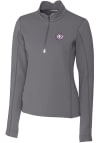 Main image for Cutter and Buck TCU Horned Frogs Womens Grey Traverse 1/4 Zip Pullover
