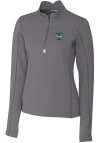 Main image for Cutter and Buck Tulane Green Wave Womens Grey Traverse 1/4 Zip Pullover
