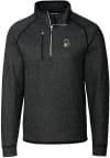 Main image for Mens Michigan State Spartans Charcoal Cutter and Buck Mainsail Sweater Qtr Zip