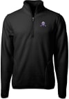 Main image for Mens Northwestern Wildcats Black Cutter and Buck Cascade Eco Sherpa Qtr Zip