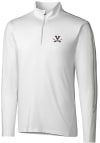 Main image for Cutter and Buck Virginia Cavaliers Mens White Pennant Sport Long Sleeve 1/4 Zip Pullover