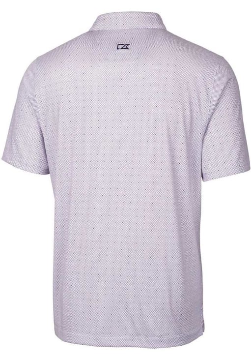 Cutter and Buck LSU Tigers Mens Purple Pike Double Dot Short Sleeve Polo