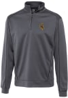 Main image for Cutter and Buck Wyoming Cowboys Mens Grey Edge Long Sleeve 1/4 Zip Pullover