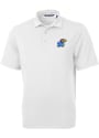 Kansas Jayhawks Cutter and Buck Virtue Polo Shirt - White