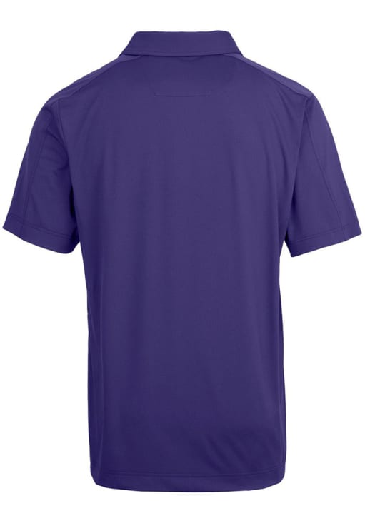Cutter and Buck LSU Tigers Mens Purple Vault Prospect Short Sleeve Polo