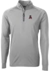 Main image for Cutter and Buck Alabama Crimson Tide Mens Grey Adapt Eco Knit Long Sleeve 1/4 Zip Pullover