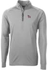 Main image for Cutter and Buck Clemson Tigers Mens Grey Adapt Eco Knit Long Sleeve 1/4 Zip Pullover