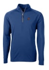 Main image for Cutter and Buck Florida Gators Mens Blue Adapt Eco Knit Long Sleeve 1/4 Zip Pullover