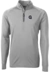 Main image for Cutter and Buck Gonzaga Bulldogs Mens Grey Adapt Eco Knit Long Sleeve 1/4 Zip Pullover