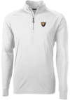 Main image for Mens Illinois Fighting Illini White Cutter and Buck Vault Adapt Eco Knit Qtr Zip Pullover