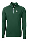 Main image for Mens Michigan State Spartans Green Cutter and Buck Adapt Eco Knit Qtr Zip Pullover