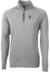 Main image for Cutter and Buck Ohio State Buckeyes Mens Grey Adapt Eco Knit Long Sleeve 1/4 Zip Pullover