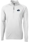 Main image for Cutter and Buck Old Dominion Monarchs Mens White Adapt Eco Knit Long Sleeve Qtr Zip Pullover