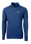 Main image for Cutter and Buck Ole Miss Rebels Mens Blue Adapt Eco Knit Long Sleeve 1/4 Zip Pullover