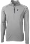 Main image for Cutter and Buck Villanova Wildcats Mens Grey Adapt Eco Knit Long Sleeve 1/4 Zip Pullover
