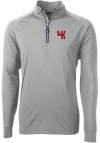 Main image for Cutter and Buck Western Kentucky Hilltoppers Mens Grey Adapt Eco Knit Long Sleeve 1/4 Zip Pullov..